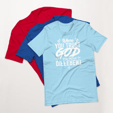 Load image into Gallery viewer, Faith Moves T-Shirt/ White Font