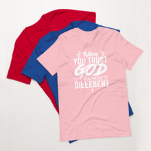 Load image into Gallery viewer, Faith Moves T-Shirt/ White Font