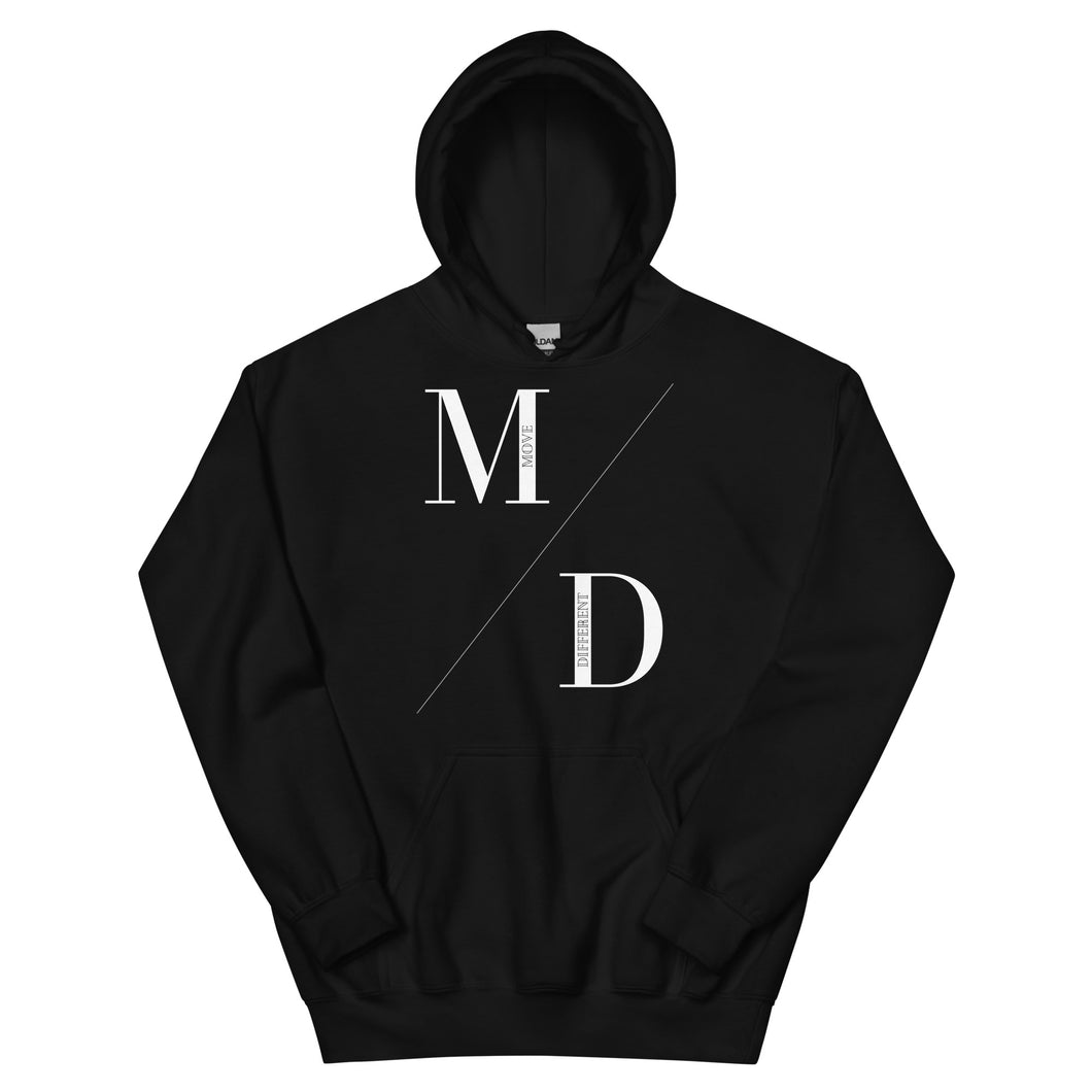 MD Split White/Black Hoodie