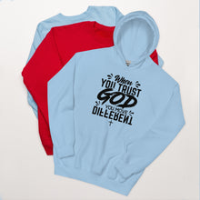 Load image into Gallery viewer, Trust God Hoodie/Black Font
