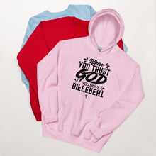 Load image into Gallery viewer, Trust God Hoodie/Black Font
