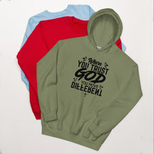 Load image into Gallery viewer, Trust God Hoodie/Black Font
