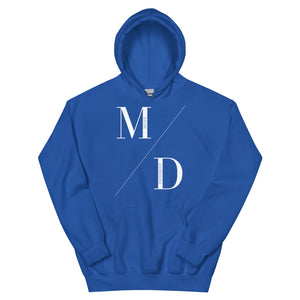 MD Split White/Royal Hoodie