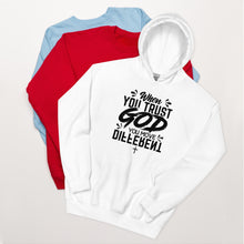 Load image into Gallery viewer, Trust God Hoodie/Black Font
